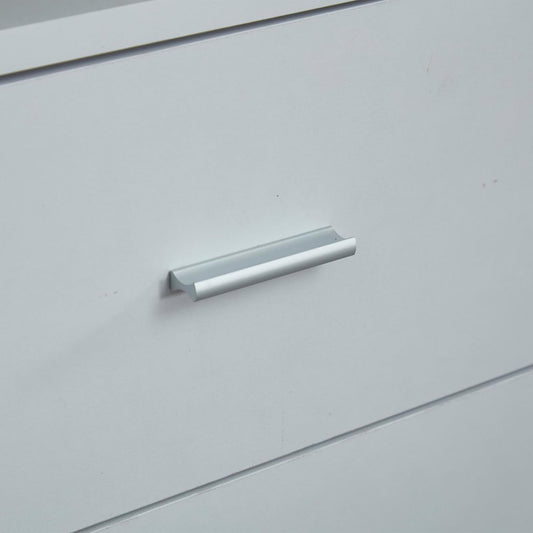 305 GreyCloset System: Walk-in Closet Organizer System with 4 Drawers Closet Kit with Shelves Hanging Rod Metal Handles Built-in Storage Organization 31.5"W x 15.7"D x 70.8"H