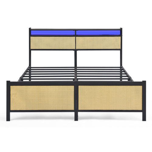 Iron Bed Frame, Metal Bed Frame, Wrought Iron Bed Frame, Iron Platform Bed Frame