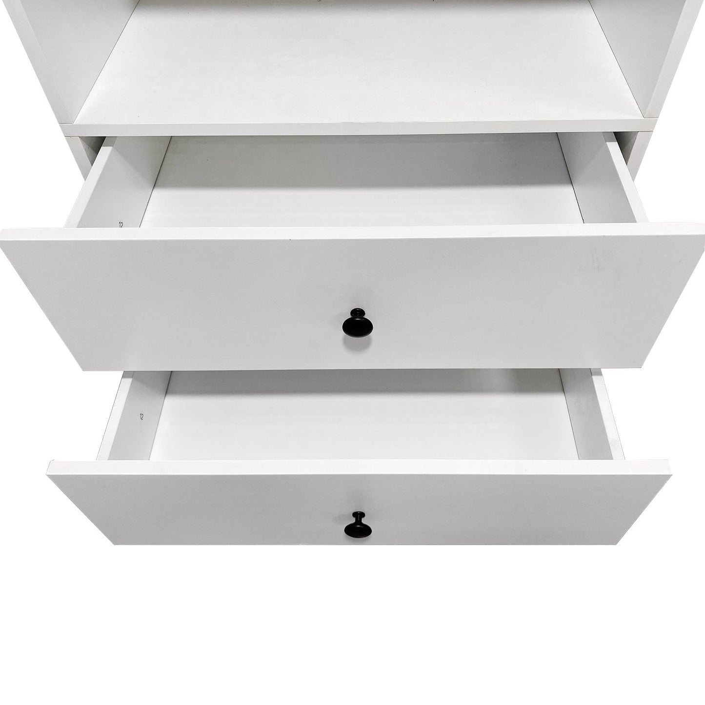 B1 Kleiderschrank-Organizer-System: Wandmontierte Kleiderschrank-Organizer und Aufbewahrung begehbarer Kleiderschrank System Kleiderstange und Regale Moderne Kleiderschrank-Aufbewahrung für Schlafzimmer 80 cm B x 40,7 cm T x 80 cm H