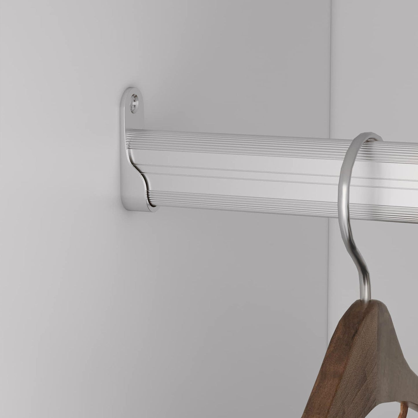 B1 Kleiderschrank-Organizer-System: Wandmontierte Kleiderschrank-Organizer und Aufbewahrung begehbarer Kleiderschrank System Kleiderstange und Regale Moderne Kleiderschrank-Aufbewahrung für Schlafzimmer 80 cm B x 40,7 cm T x 80 cm H