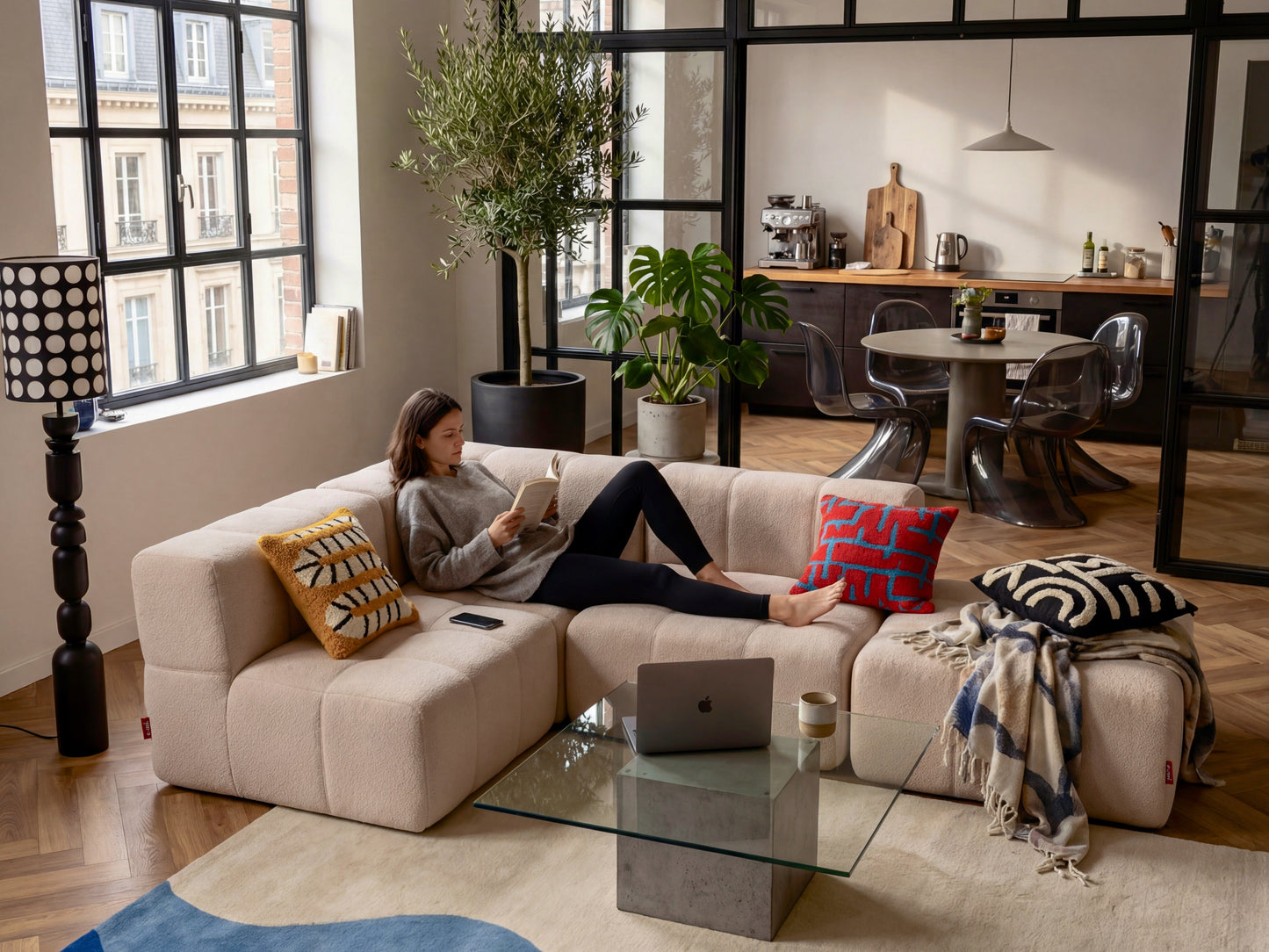 5 Teiliges Modulares Sofa – Beige