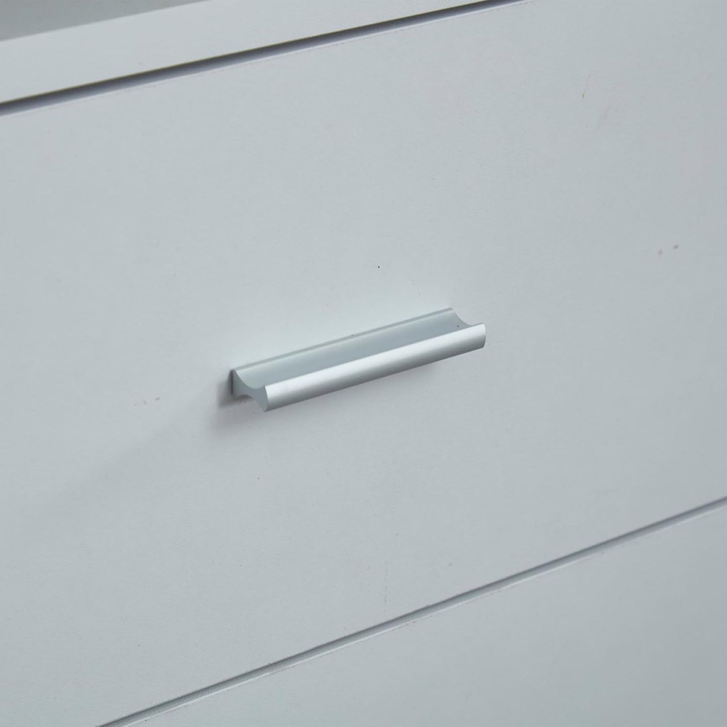 305 GreyCloset System: Begehbares Schranksystem mit 4 Schubladen, Schrank-Set mit Regalen, Kleiderstange, Metallgriffen, integriertem Stauraum, 80 cm B x 40 cm T x 180 cm H