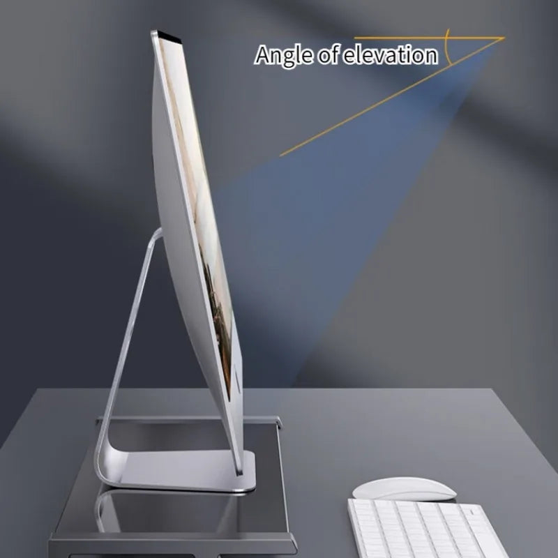Desktop Screen Monitor Tempered Glass Bracket Black Rack
