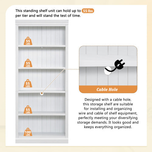 5 Stufen von Bücherregalen für die Heimdekoration