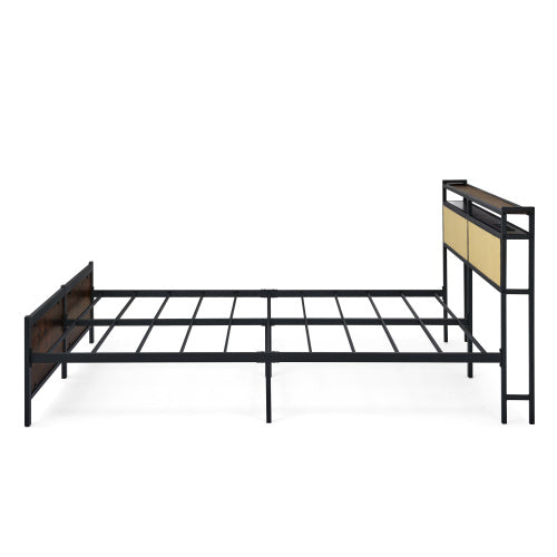 Iron Bed Frame, Metal Bed Frame, Wrought Iron Bed Frame, Iron Platform Bed Frame