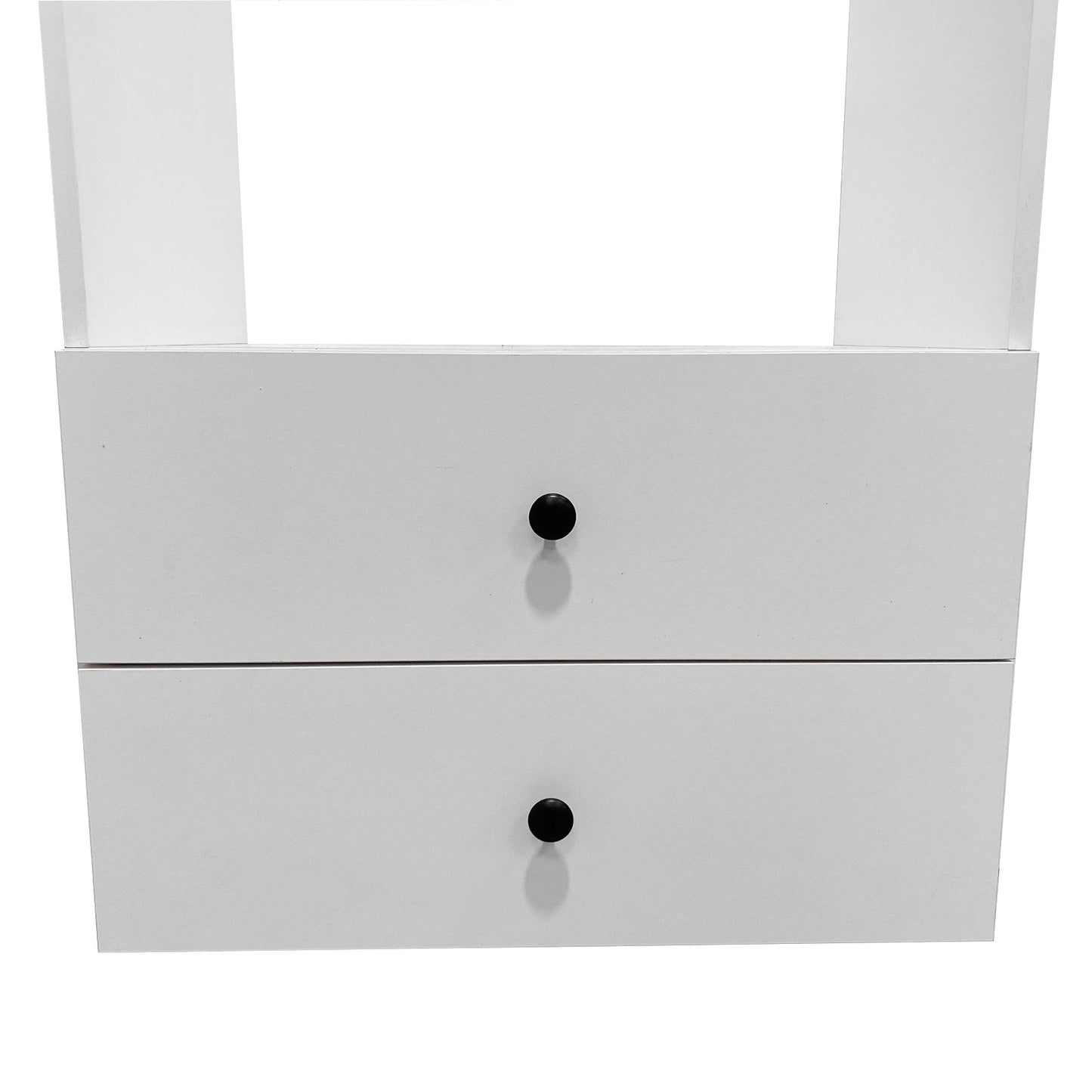 B1 Kleiderschrank-Organizer-System: Wandmontierte Kleiderschrank-Organizer und Aufbewahrung begehbarer Kleiderschrank System Kleiderstange und Regale Moderne Kleiderschrank-Aufbewahrung für Schlafzimmer 80 cm B x 40,7 cm T x 80 cm H